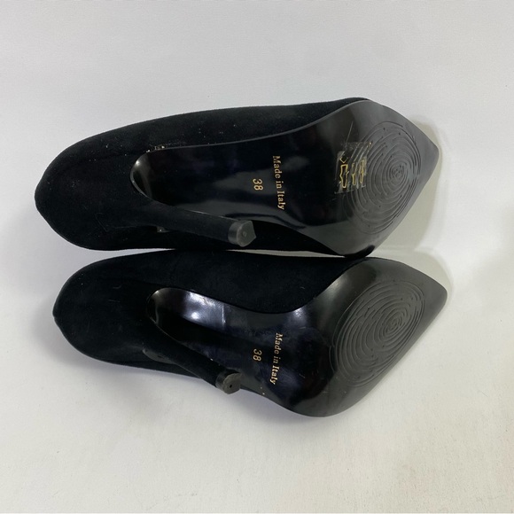 Lolita Milano Black Suede Pumps Stiletto Heels 8 / 38 - Picture 15 of 15